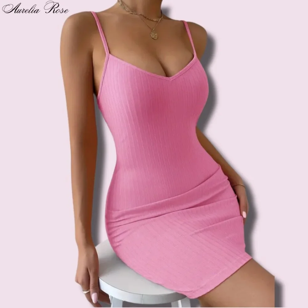 🌈 Flirty Ribbed Mini Dress - Picture 4 of 4
